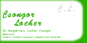 csongor locher business card
